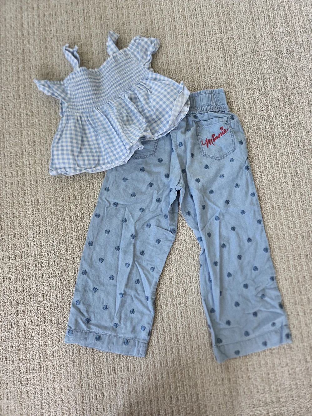 Disney Parks Girls Embroidered Pants and Tommy Bahama Top Size 5/6